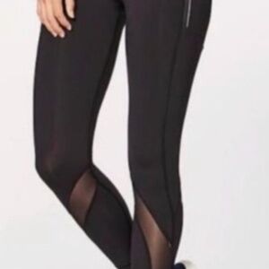 LULULEMON Inspire Mesh Tight II 7/8 leggings Black